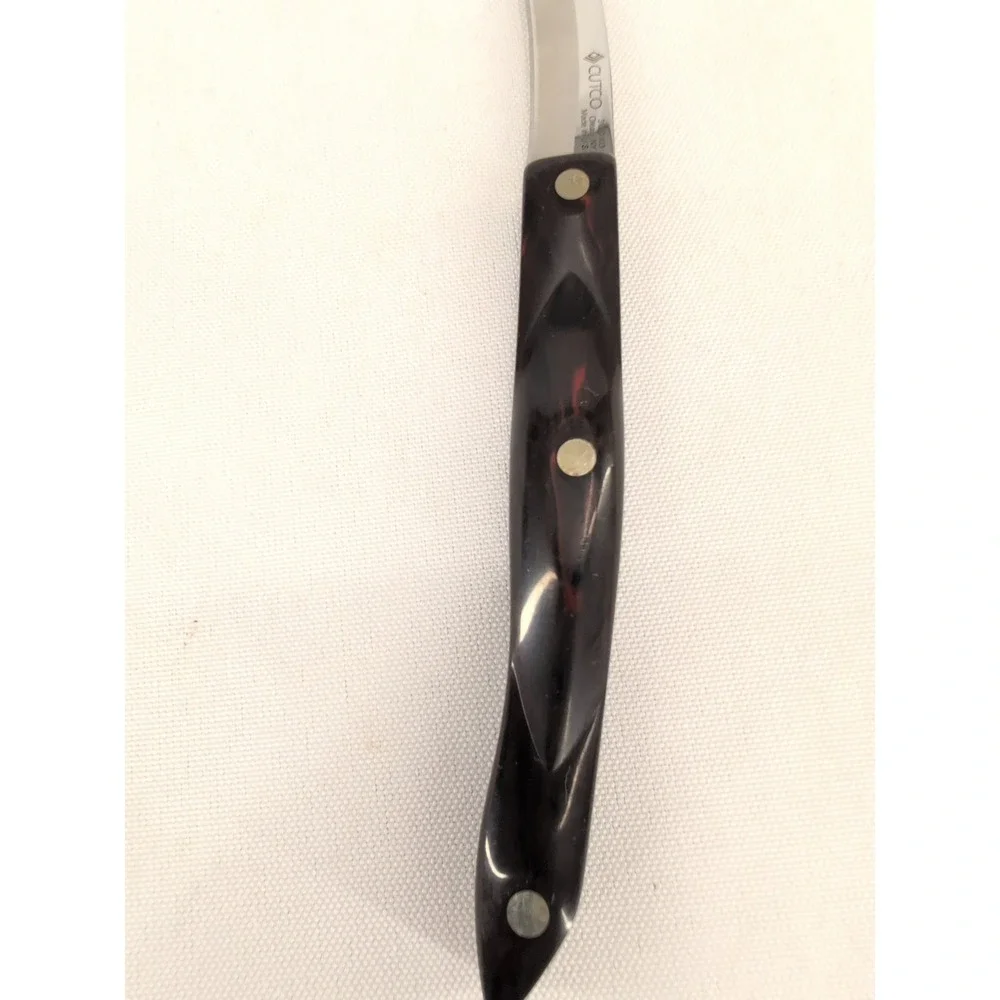 Cutco Paring Knife Brown 3120 KO Birds Beak Curved Blade Made in USA